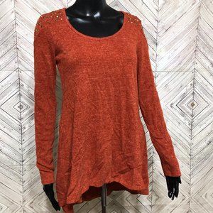 s-twelve SMALL rust orange studded tunic
